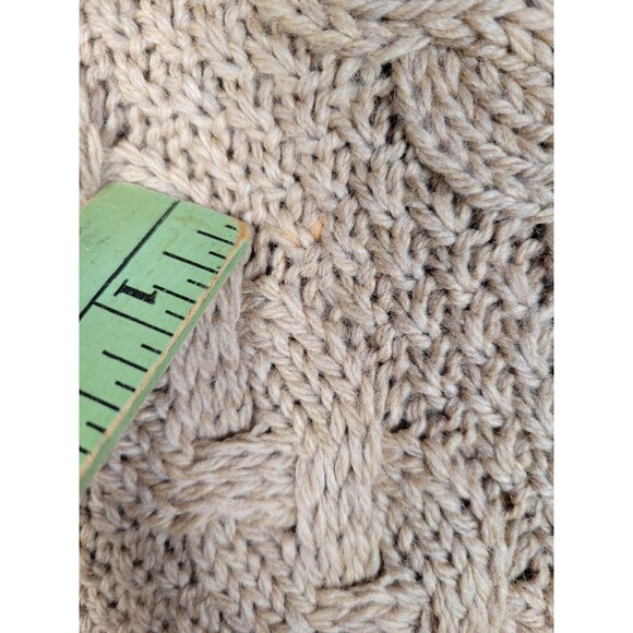 Aran Crafts Poncho Sweater Womens Small Medium Knit 100% Merino Wool Ireland - Picture 10 of 11